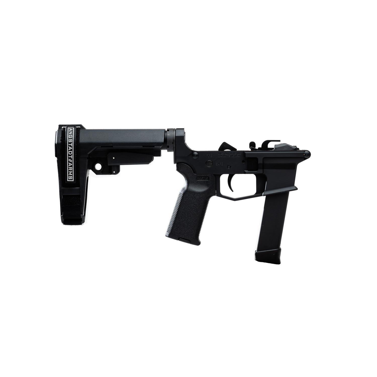 It includes a SB Tactical SBA3 stabilizing brace and has last round bolt ho...
