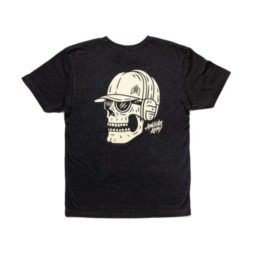 Skull Shooter T Shirt Vintage Black