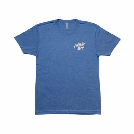 Angstadt Arms Skull Shooter T Shirt Vintage Royal Blue