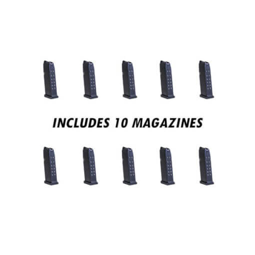 10 pack of KCI 9mm Gen 2 Glock 15rd Magazine