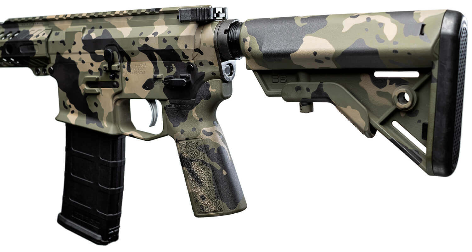 Woodland Camo Rifle Stock