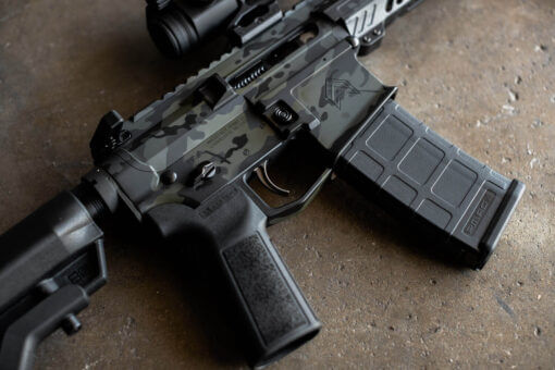 Black MultiCam AR-15 Rifle