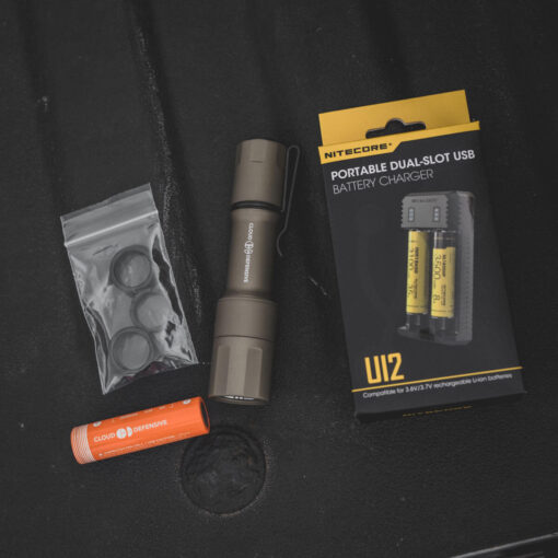 Cloud Defensive MCH EDC Flashlight Batteries and Charger