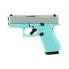 GLOCK 43X 9mm 10rd Robins Egg Blue w/ Silver Slide