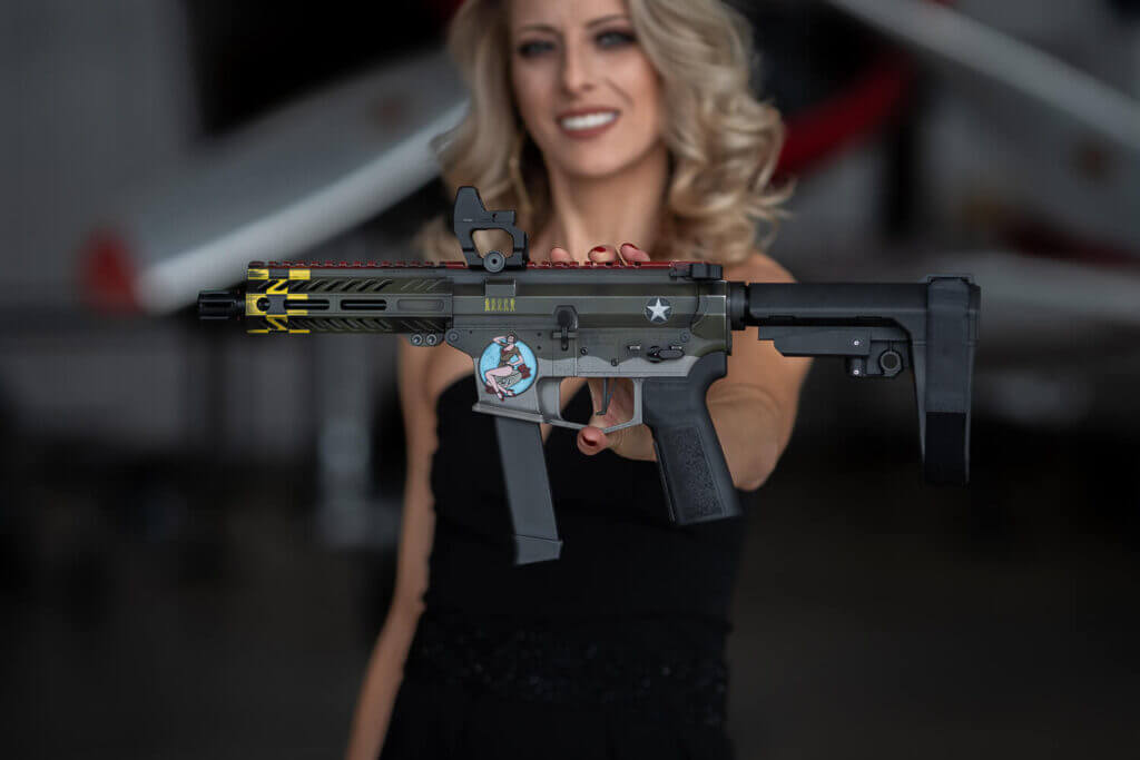 UDP-9 Pistol in Bombs Away Cerakote