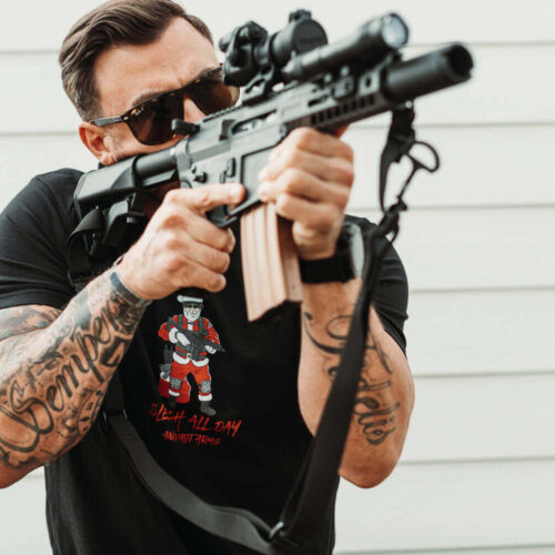 Sleigh All Day Christmas Gun Shirt