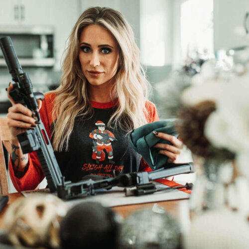 Sleigh All Day Christmas Gun Shirt