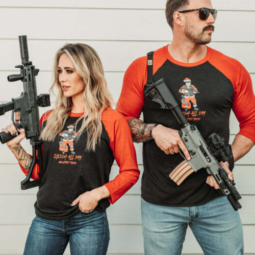 Sleigh All Day Christmas Gun Shirt