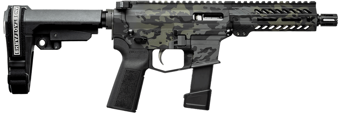 UDP-9 Pistol with Brace in Multicam Black