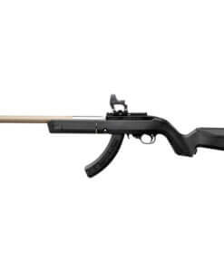 Suppressed Ruger 10/22 Takedown Magpul Backpacker Stock FDE