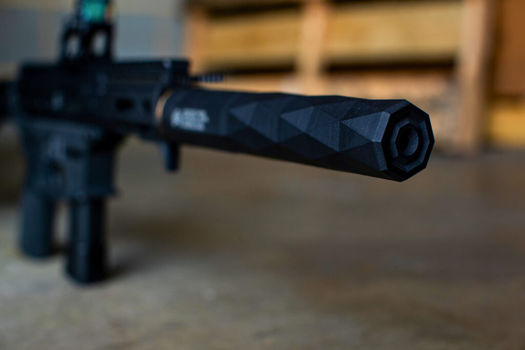 9mm printed titanium suppressor